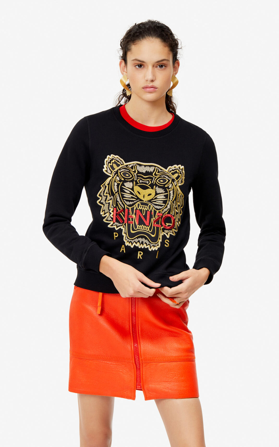 Kenzo Tiger Melegítő Felső Női Fekete | ID.451920